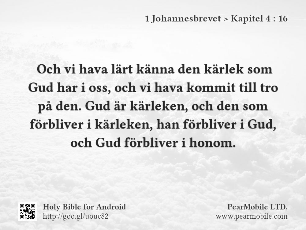 1 Johannesbrevet, Kapitel 4:16